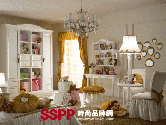 公主氣質臥室綺麗的名門氣質